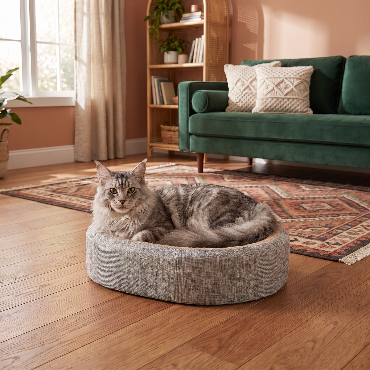PurrLounge™ - Scratch & Nap Cat Bed